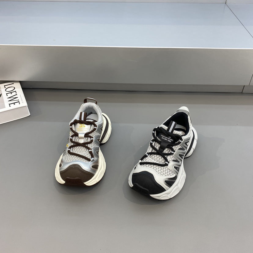 Damen komfortable Sport-Sneaker mit atmungsaktivem Mesh-Obermaterial und stabiler Sohle EB
