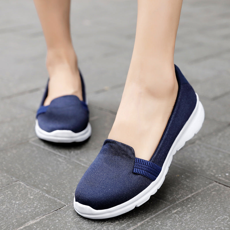 Damen Komfortable Slip-On Freizeitschuhe EB