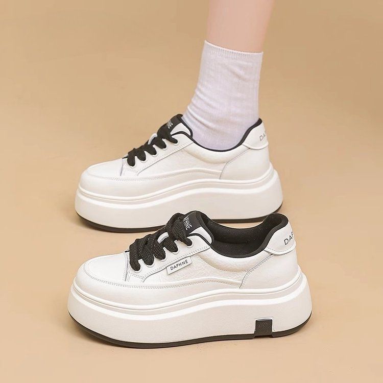 Damen Chunky Sneakers mit hohem Plateau und strapazierfähiger Verarbeitung EB