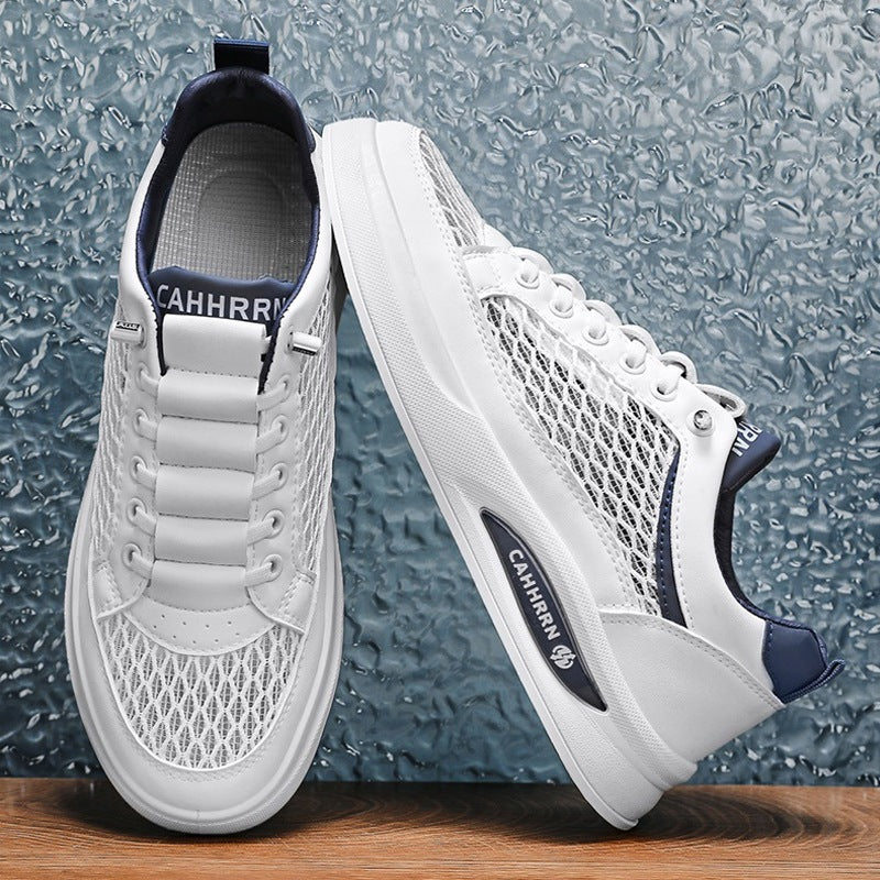 Unisex atmungsaktive Mesh-Plateau-Sneaker mit leichter Dämpfung und gepolstertem Komfortfußbett EB