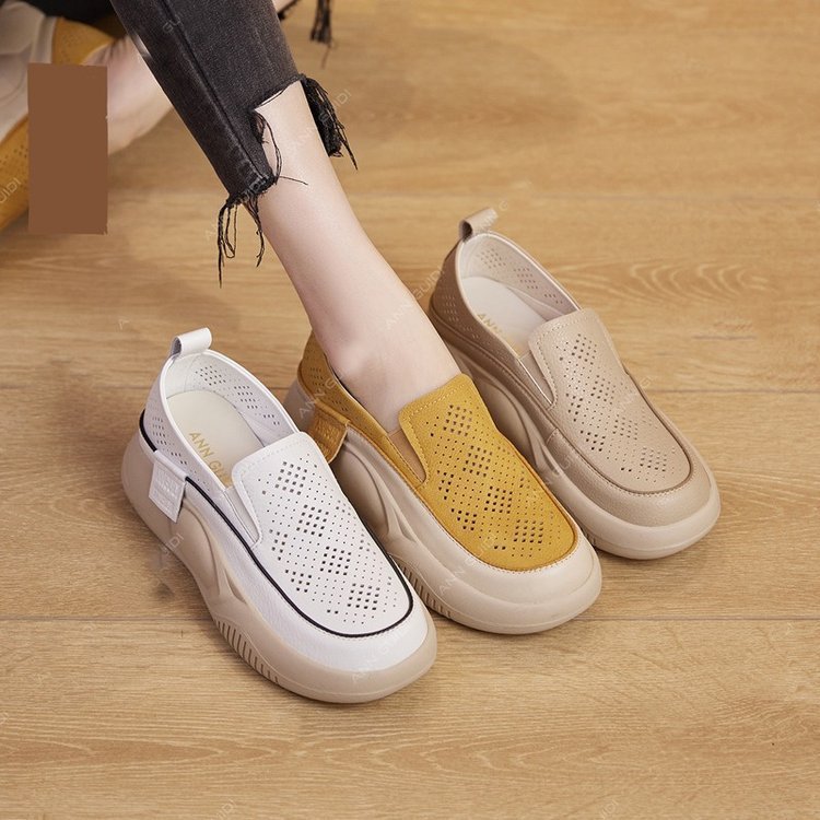 Damen Komfortable Slip-On Schuhe mit luftiger Mesh-Oberfläche und flexibel Dämpfung EB