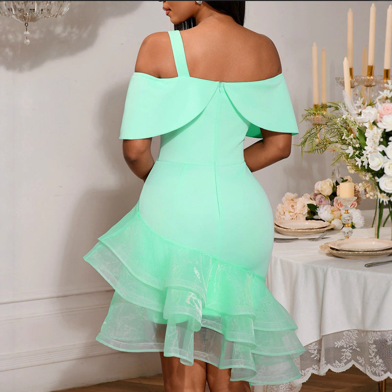 Damen Festliches Wickelkleid EB