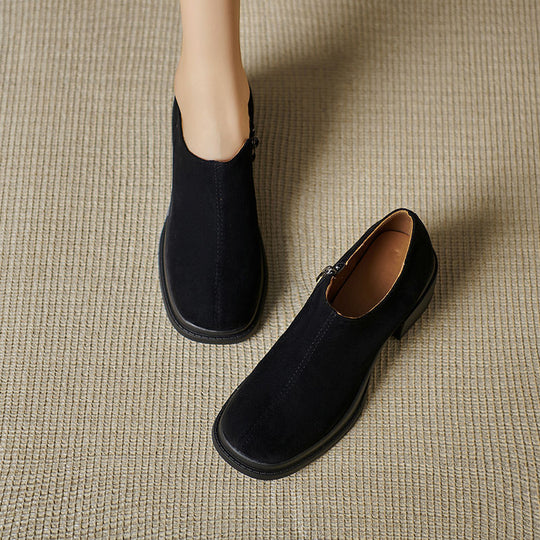 Damen elegante Slipper mit breitem Blockabsatz EB