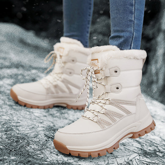 Damen Gefütterte Winterstiefel mit rutschfester Sohle und isolierender Polsterung EB