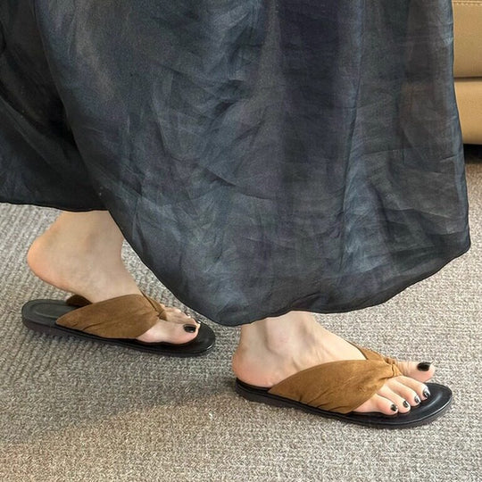 Damen Zehentrenner-Sandalen mit ergonomischem Fußbett und weich gepolstertem Riemendesign EB