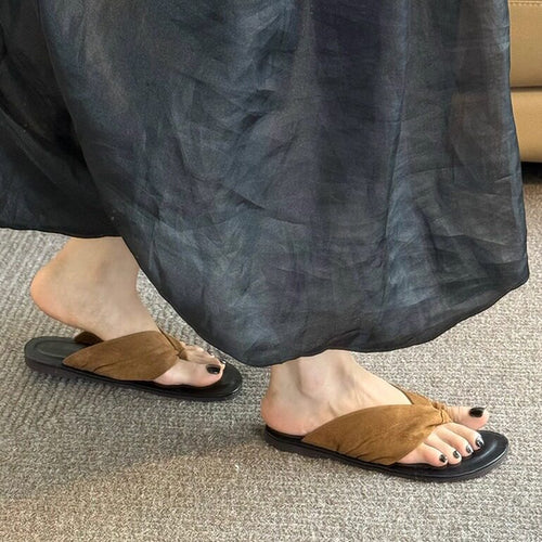 Damen Zehentrenner-Sandalen mit ergonomischem Fußbett und weich gepolstertem Riemendesign EB