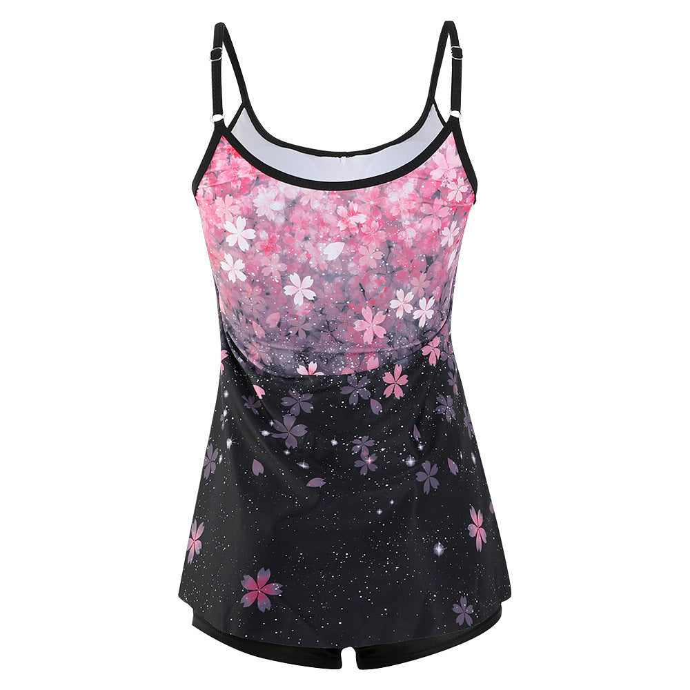 Damen lässiger Strandtop mit Shorts EB