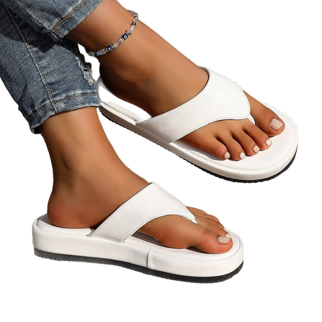 Damen Komfortable Zehensandalen mit ergonomischem Fußbett und rutschfester Sohle EB