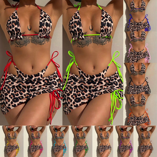 Damen Bikiniset mit verspieltem Rüschendetail und modischem Saum EB