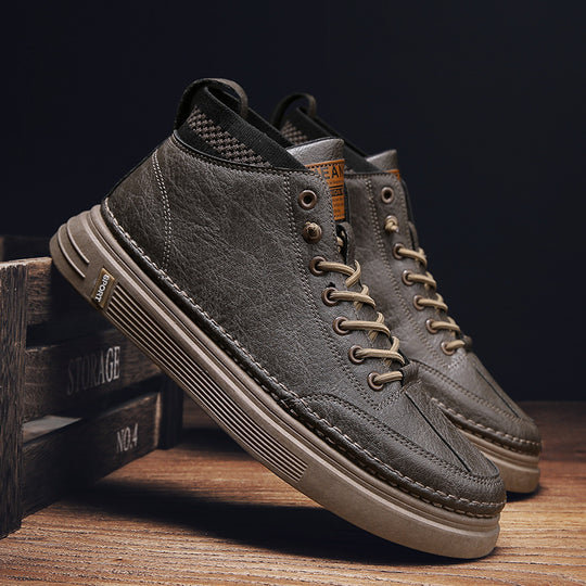 Herren modische Winterstiefel mit rutschfester Sohle und atmungsaktivem Innenfutter EB