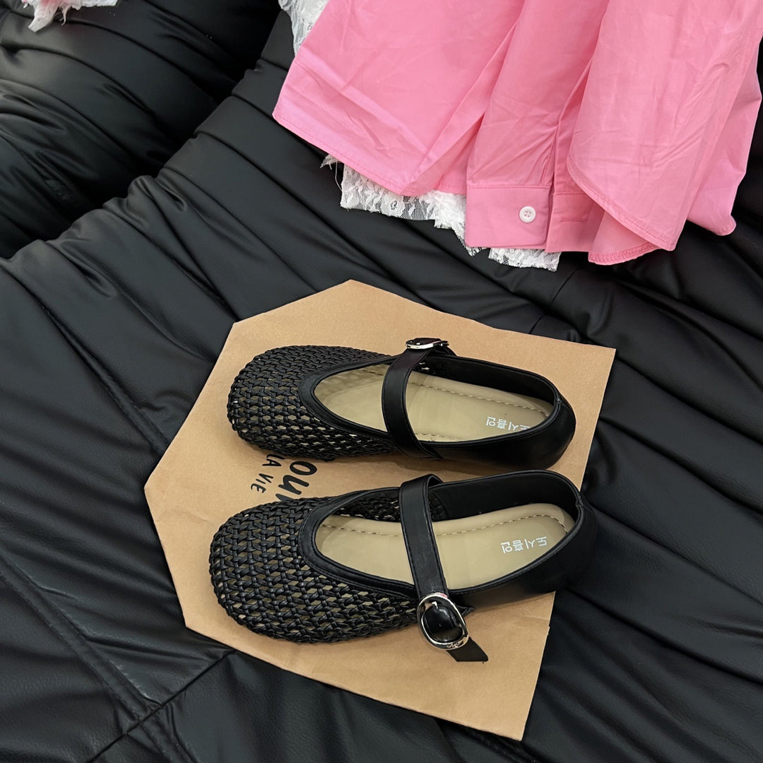 Damen Riemchenpumps mit luftigem Netzdesign und elegantem Riemen EB