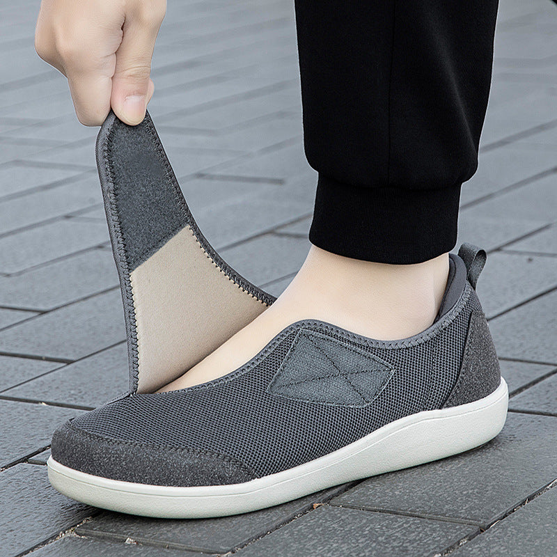 Damen nan einhändig verstellbarer Schlupf-Halbschuh mit Klettriemen, atmungsaktivem Mesh und stoßdämpfender EVA-Sohle EB