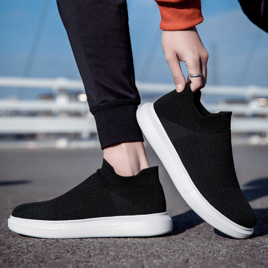 Damen bequeme Slip-On Sneakers mit atmungsaktivem Obermaterial EB