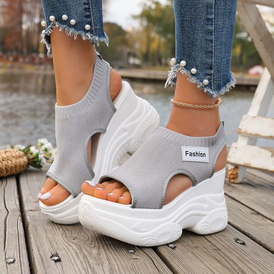 Damen Sneaker-Sandalen mit atmungsaktivem Obermaterial und rutschfester Sohle EB