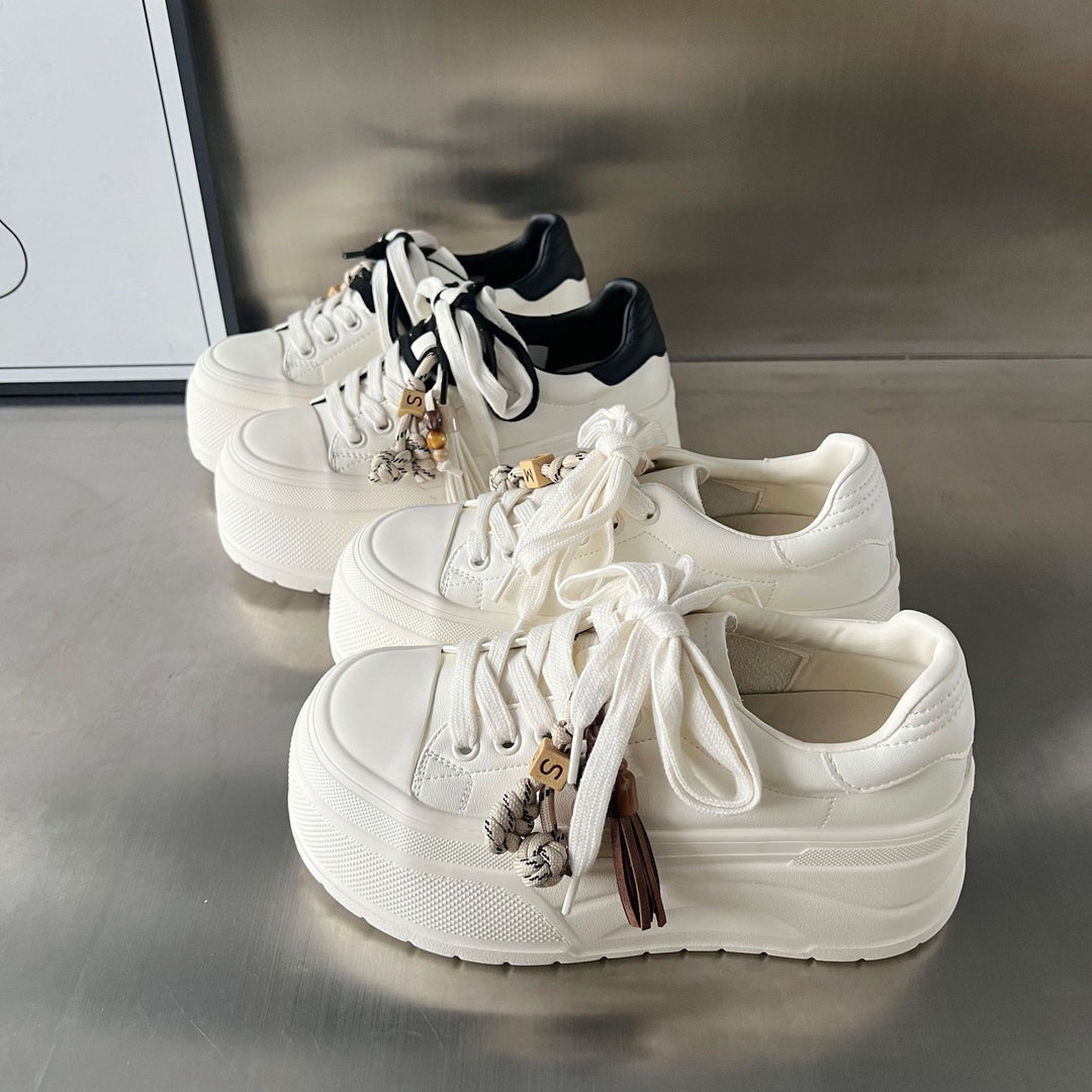 Damen Plattform Sneakers mit modischem Design und innovativem Schnürsystem EB