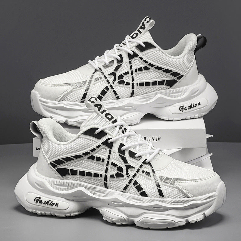 Damen Sportliche und moderne Sneaker mit atmungsaktiver Mesh-Oberfläche und dämpfender Sohle EB