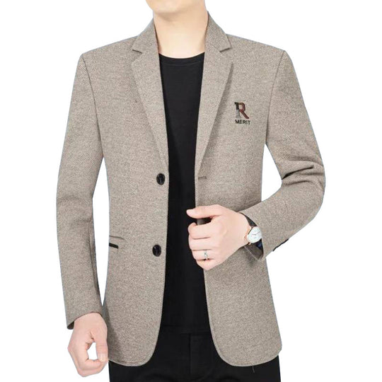 Herren Sakko Slim-Fit aus strukturierter Wollmischung mit kontrastiertem Innenfutter EB
