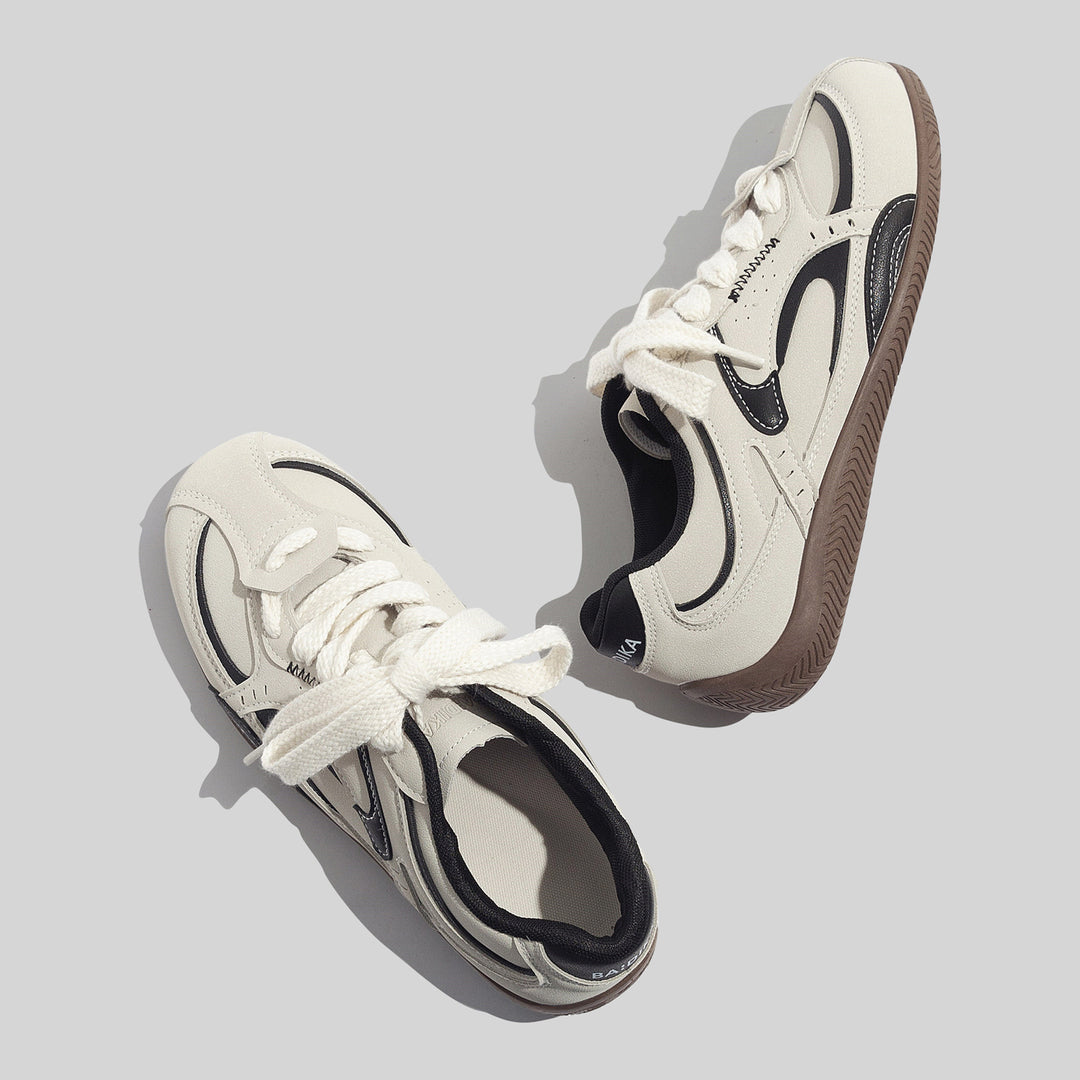 Damen Sportliche Sneaker mit rutschfester Gummisohle und atmungsaktiver Struktur EB