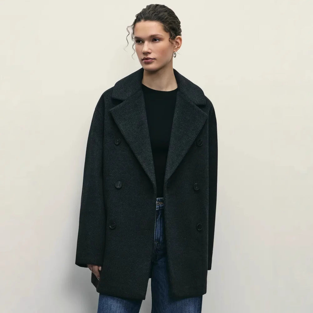 Damen Elegante Doppeltüra-Manteljacke EB
