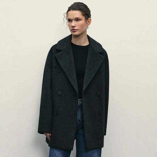 Damen Elegante Doppeltüra-Manteljacke EB
