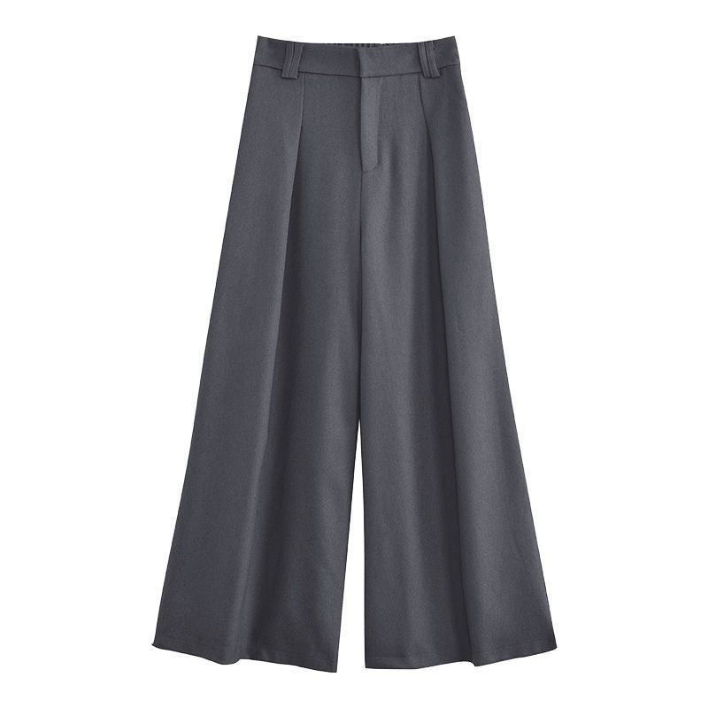 Damen Weite Palazzo-Hose mit elegantem Bund und komfortablem Sitzt EB