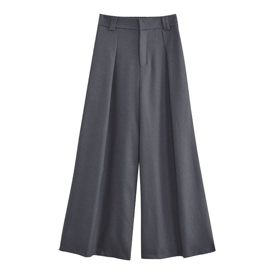 Damen Weite Palazzo-Hose mit elegantem Bund und komfortablem Sitzt EB