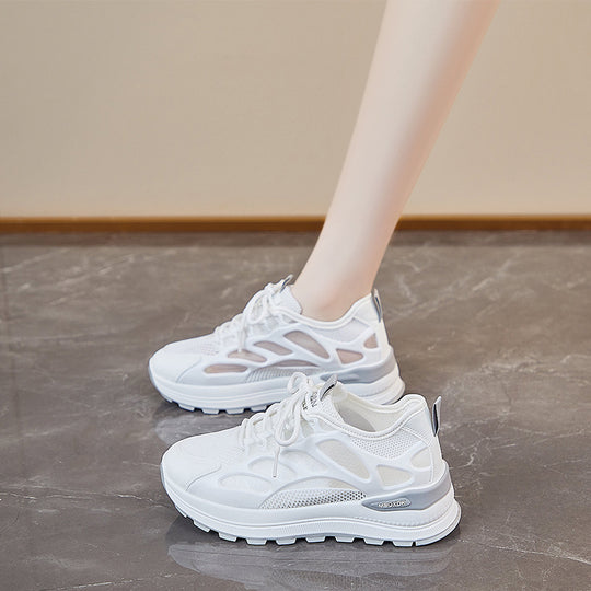 Damen Atmungsaktive Fitness Sneakers mit unterstützender Laufsohle und innovativem Obermaterial EB