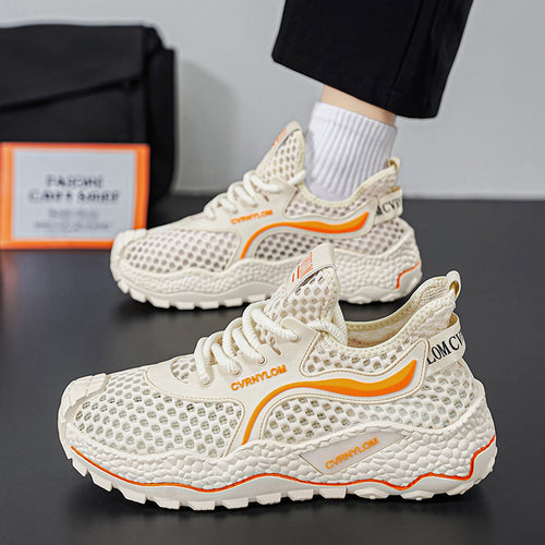 Damen Sportliche Sneakers mit atmungsaktiver Netzkonstruktion und dämpfender Sohle EB