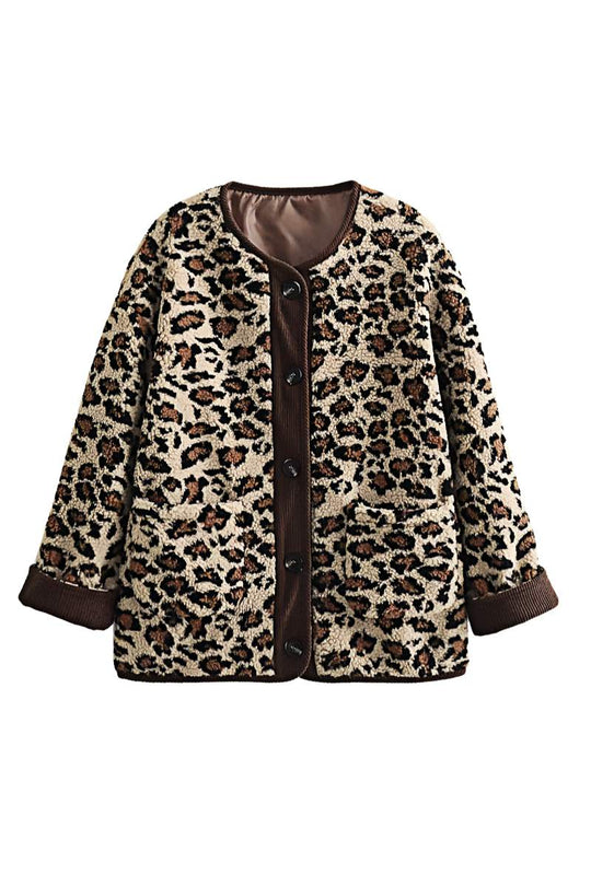 EB | Lässiger Cardigan Tierdruck Bequem und Stilvoll
