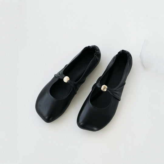 Damen Ballerinas mit dekorativem Schleifenakzent und lässigem Schnitt EB