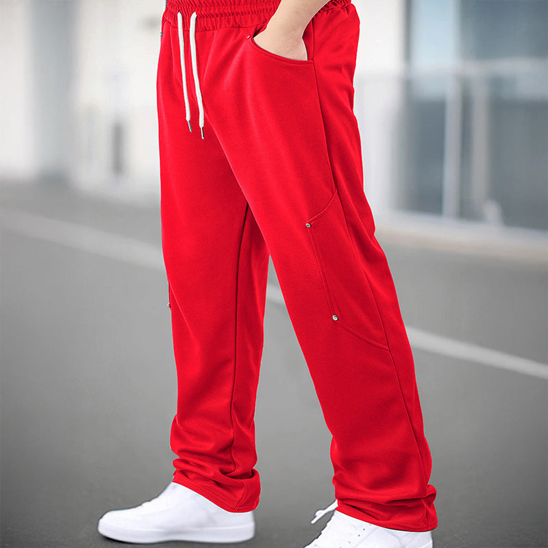 Herren Sportliche Jogginghose mit atmungsaktiven Mesh-Einsätzen und elastischem Bund EB