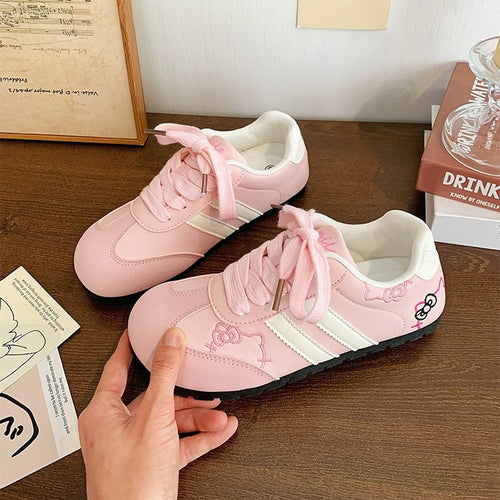 Damen Sportliche Sneakers mit niedlichem Motiv und atmungsaktivem Innenfutter EB