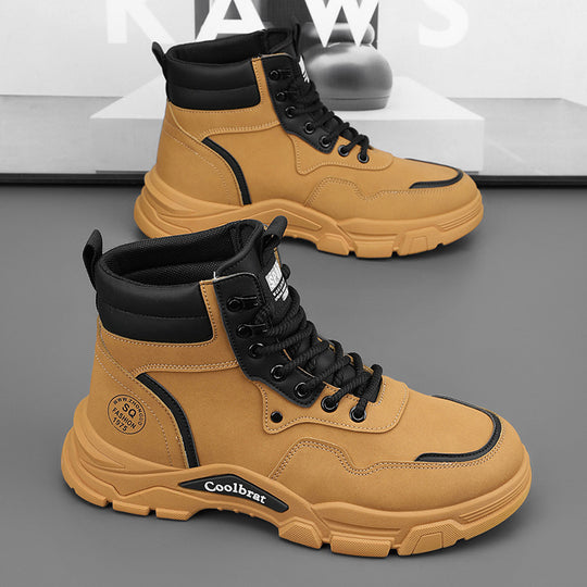 Damen modische Winterstiefel mit rutschfester Sohle und hoher Knöchelhöhe EB