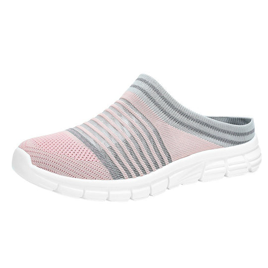 Damen Atmungsaktive Slip-On Sneakers mit elastischem Design und flexibler Sohle EB