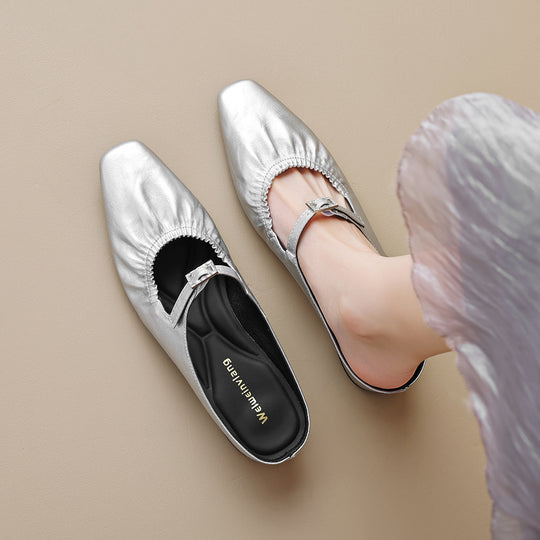 Damen Slipper mit verstellbarem Riemen EB