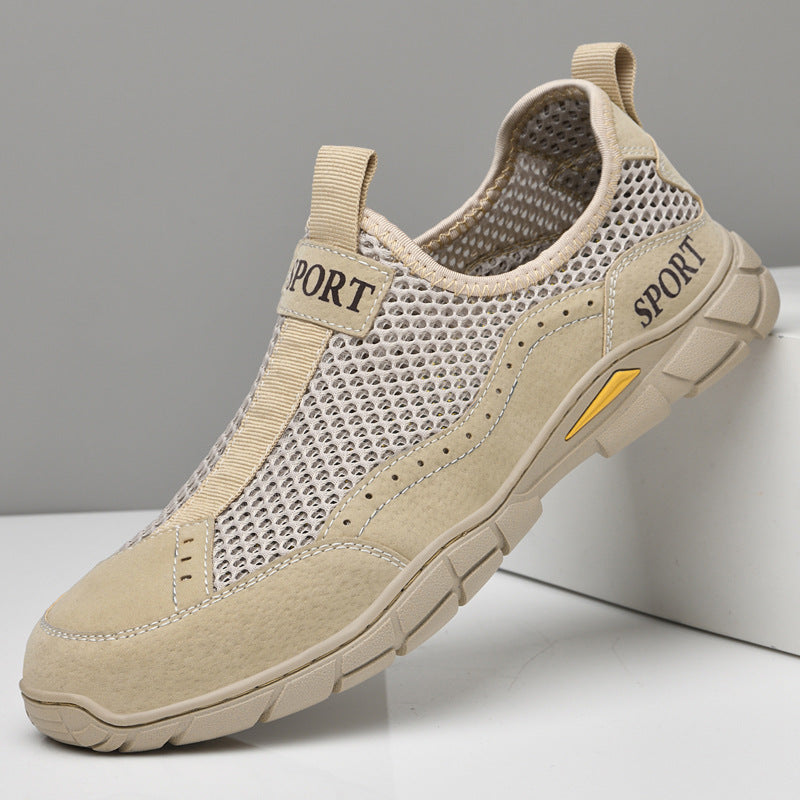 Herren Atmungsaktive Netzsneaker mit rutschfester Sohle EB