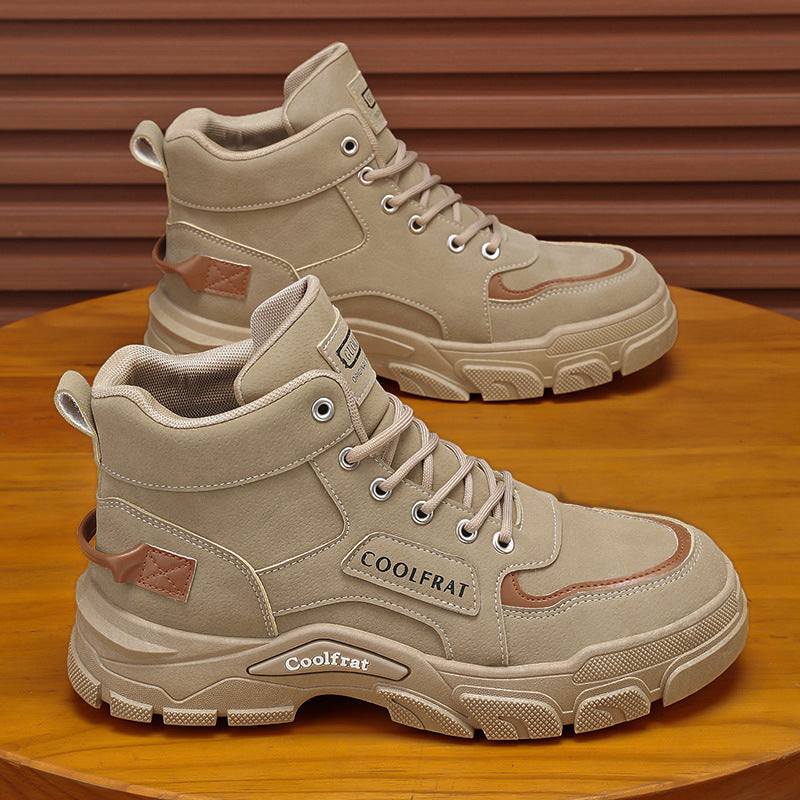 Damen Chunky High-Top Sneakers mit rutschfester Sohle und verstärkter Dämpfung EB