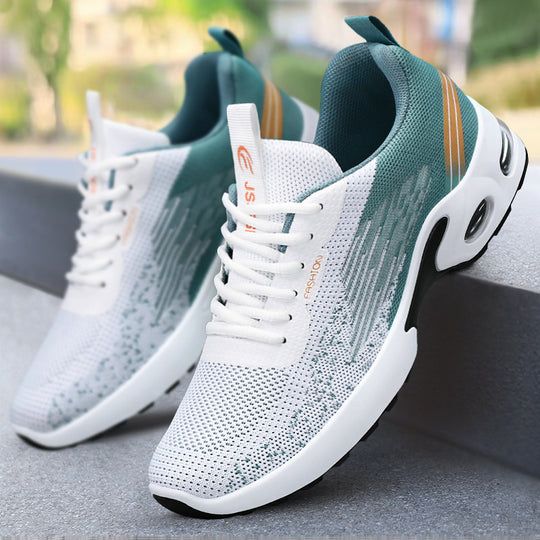 Damen Sportliche Schnür-Sneaker mit atmungsaktivem Mesh-Obermaterial und dämpfender Sohle EB