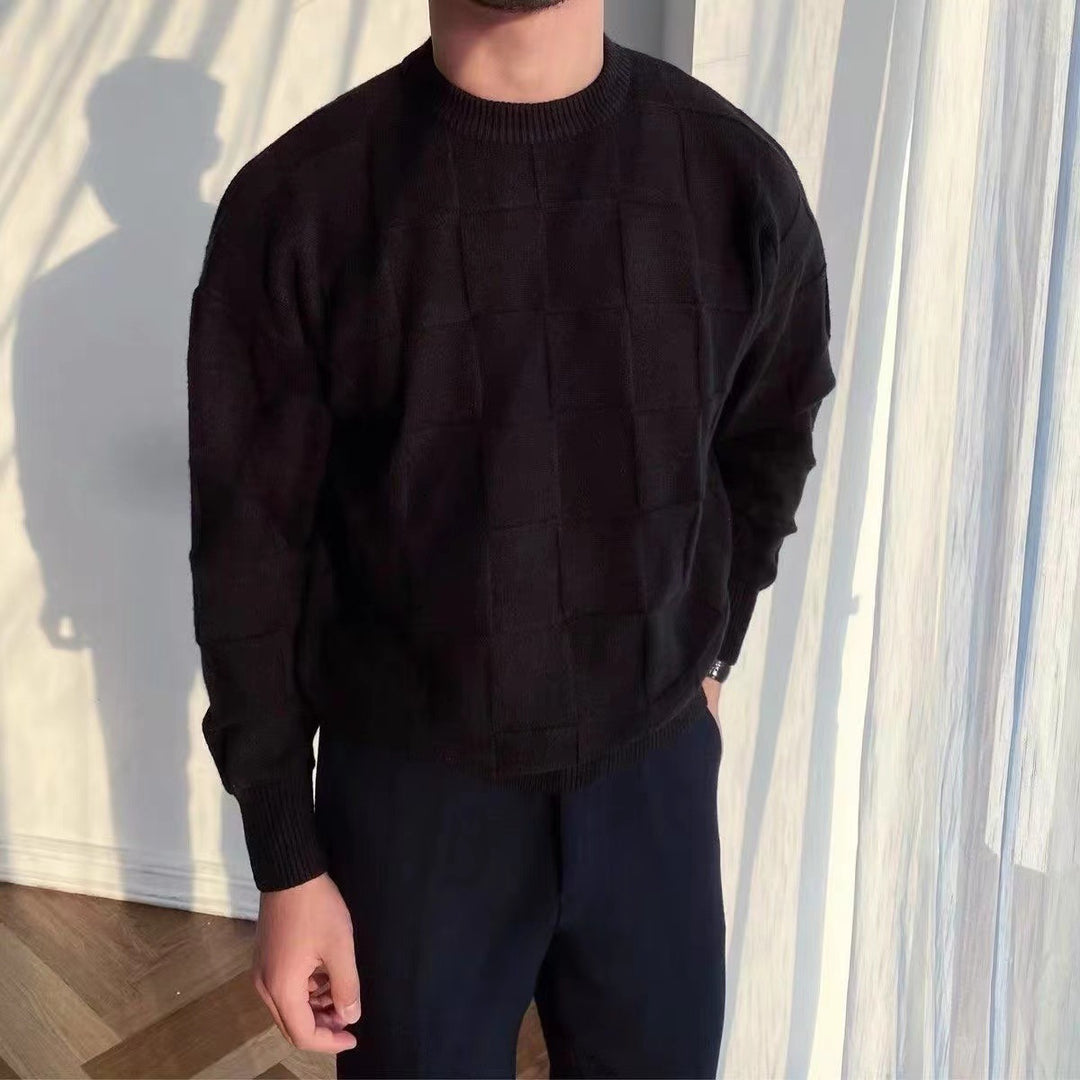 Herren lässiger Pullover mit strukturiertem Design EB