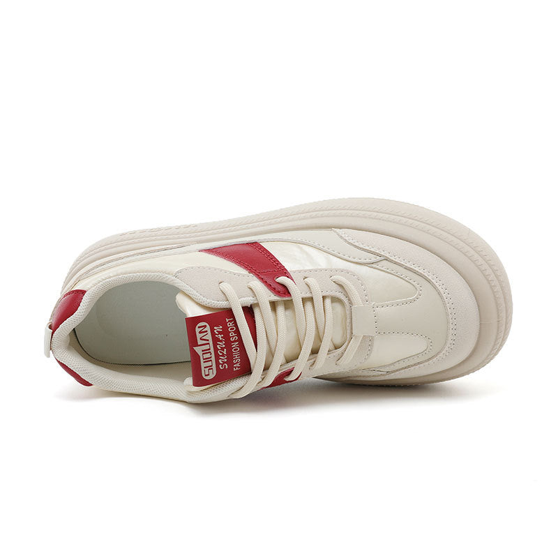 Damen sportliche Plateau-Sneaker mit modischem Design und bequemer Dämpfung EB