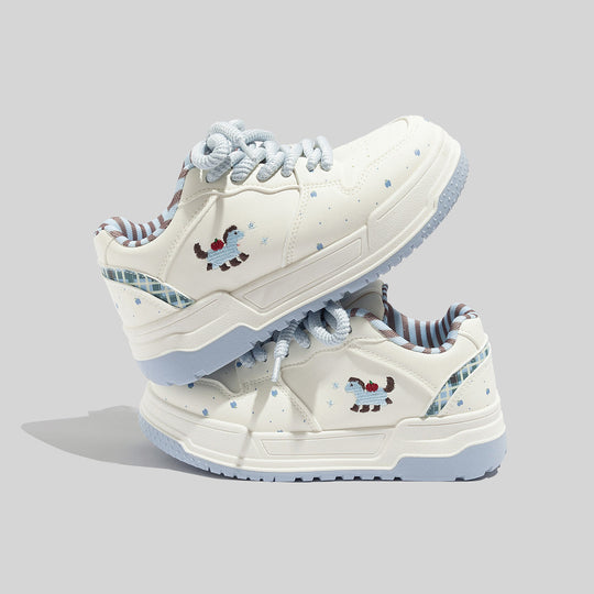 Damen Verspielte Sneaker mit fröhlichem Gingerbread-Motiv und gepolsterter Sohle EB