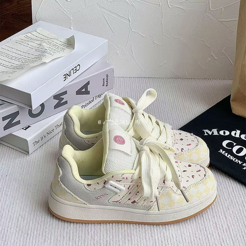 Damen Sportliche Sneakers mit verspieltem Design und atmungsaktiver Obermaterialkombination EB