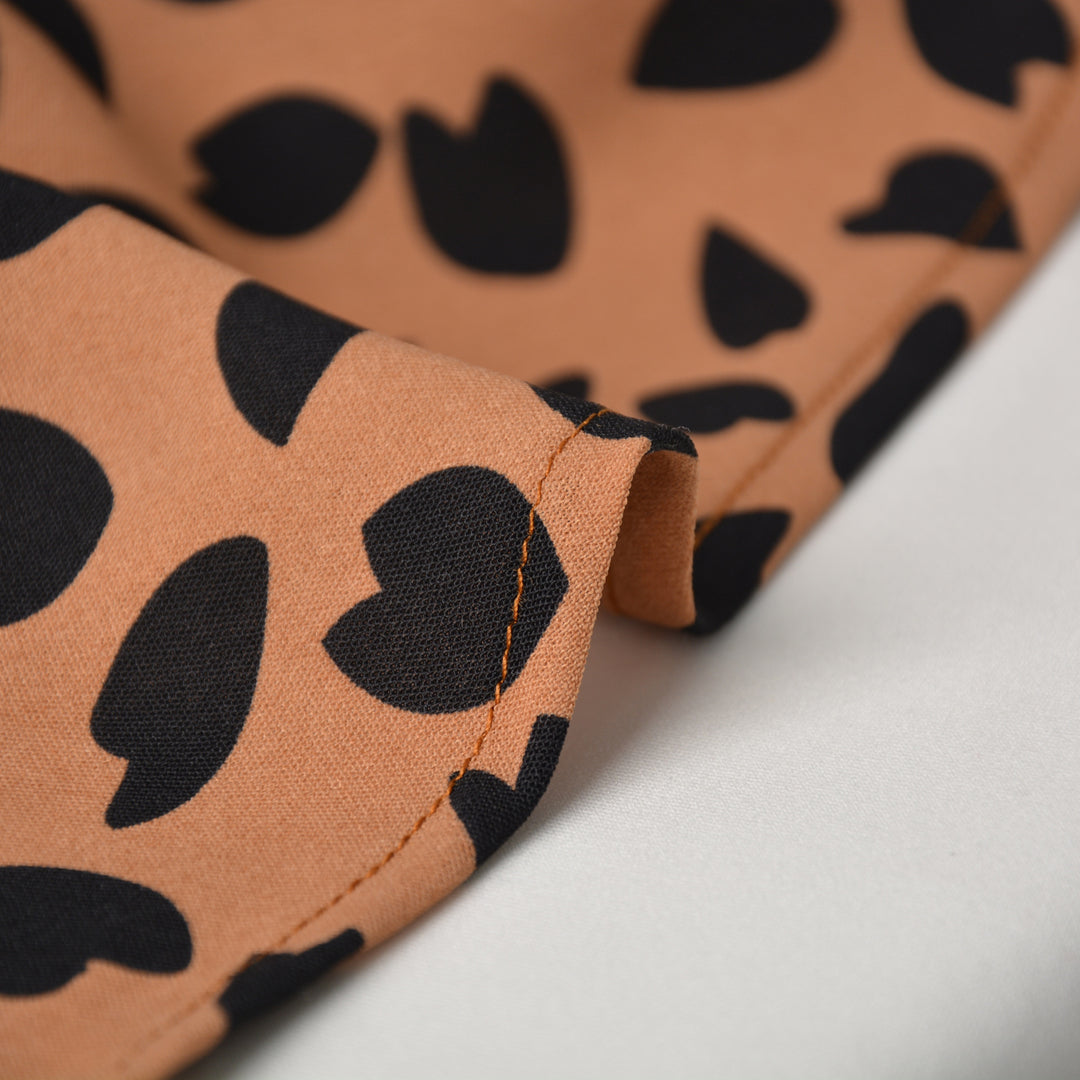 Damen Wickelrock mit animalischem Muster und eleganter Taillierung EB