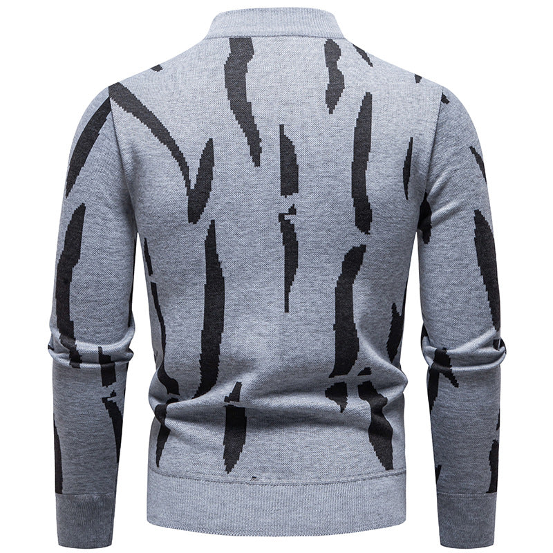 Herren modischer Sweatpullover mit einzigartigem grafischem Muster EB