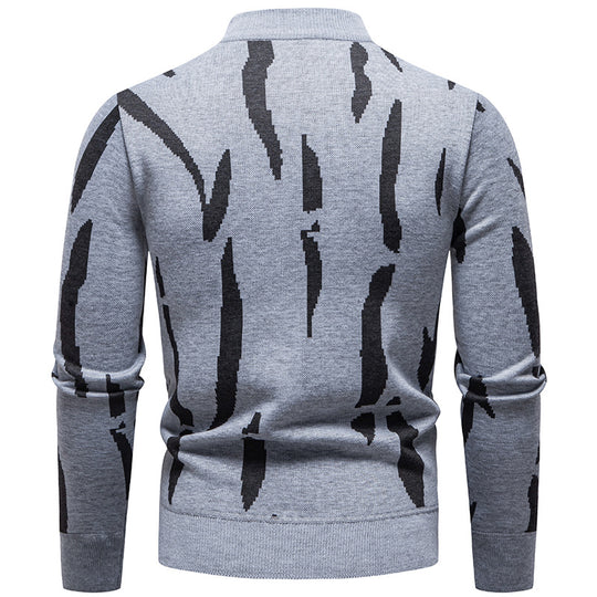 Herren modischer Sweatpullover mit einzigartigem grafischem Muster EB