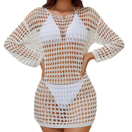 Damen Netz-Strandkleid EB