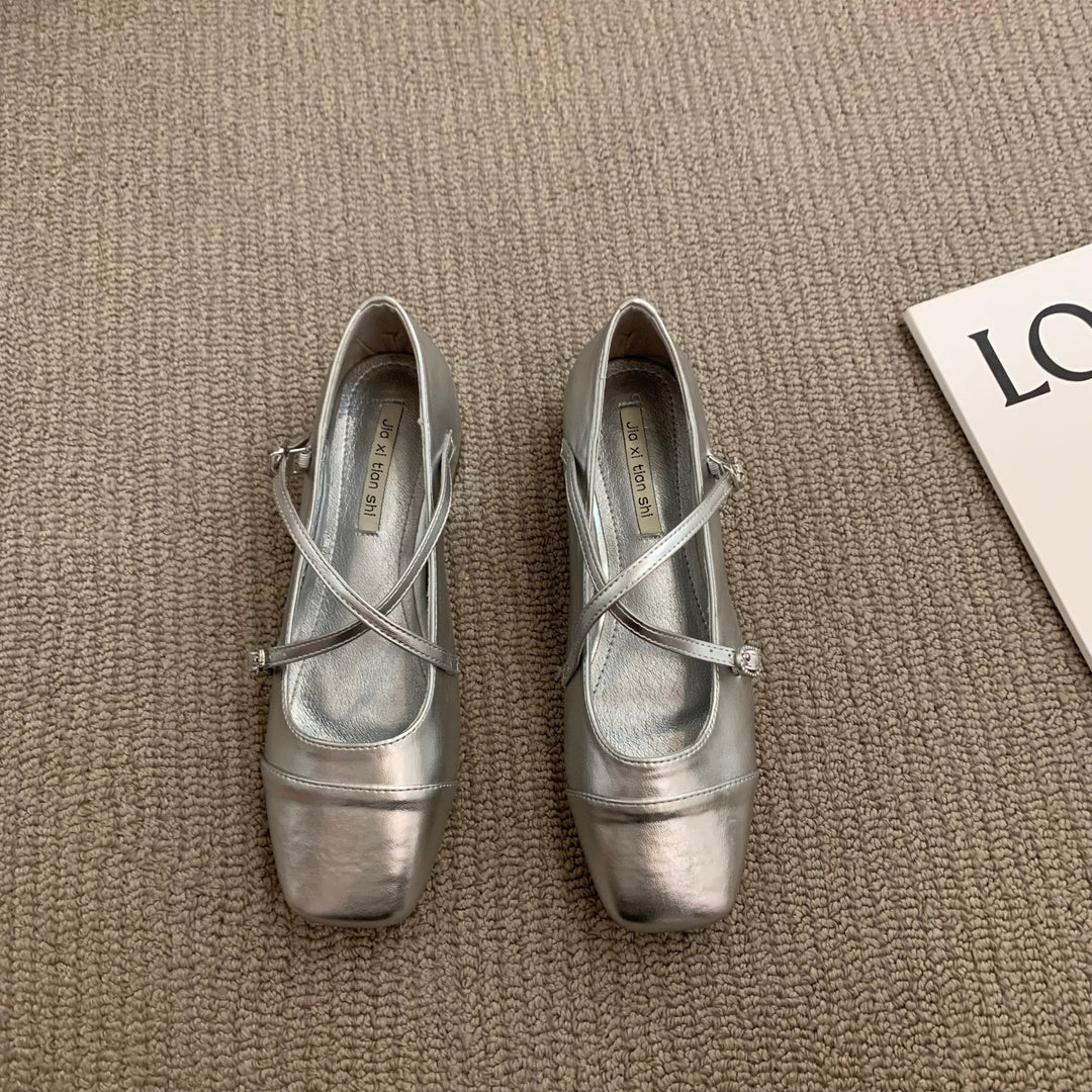 Damen elegante Schuhwerk mit Kreuzriemen EB
