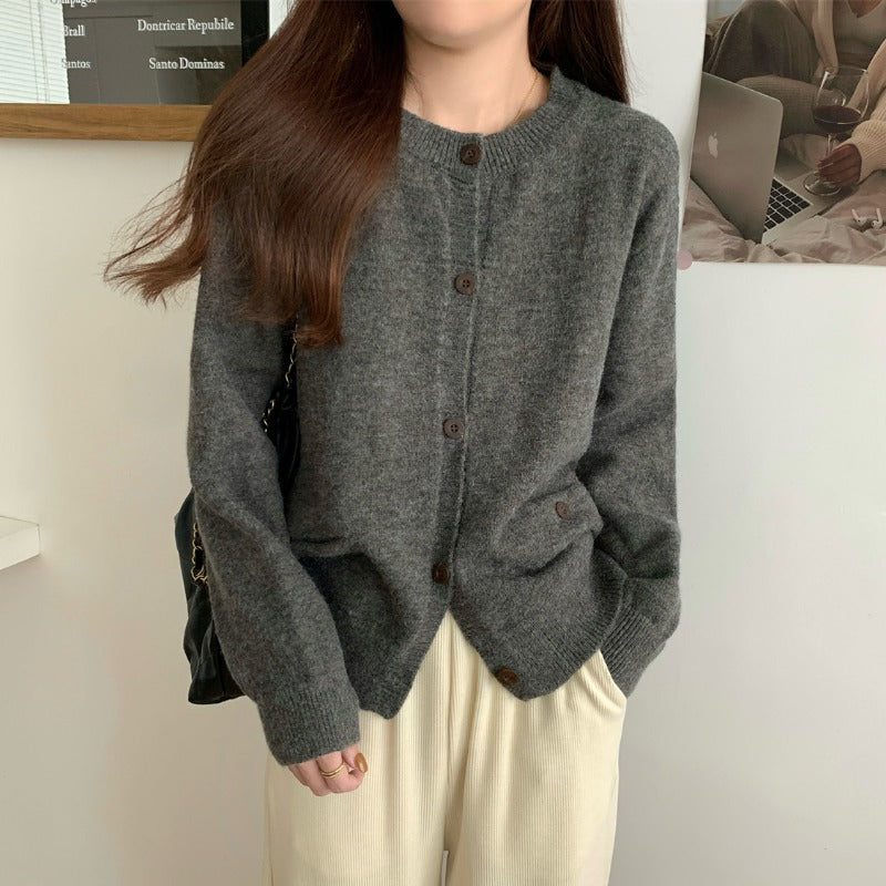 Damen Kuschelige Strickjacke mit praktischen Taschen EB
