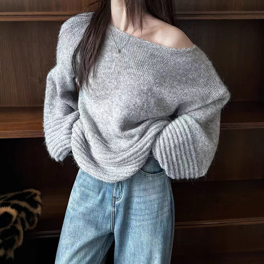 Damen Oversized Strickpullover EB