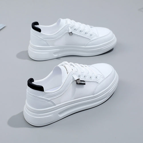 Damen Sportliche Freizeit Sneaker mit atmungsaktivem Mesh-Obermaterial und dämpfender Sohle EB